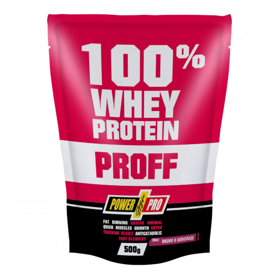 100% Whey Protein Proff - 500g Chocolate Cherry