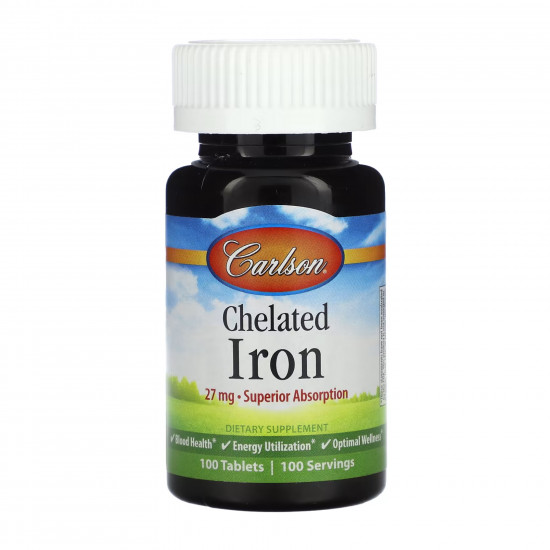 Chelated Iron - 100 tabs