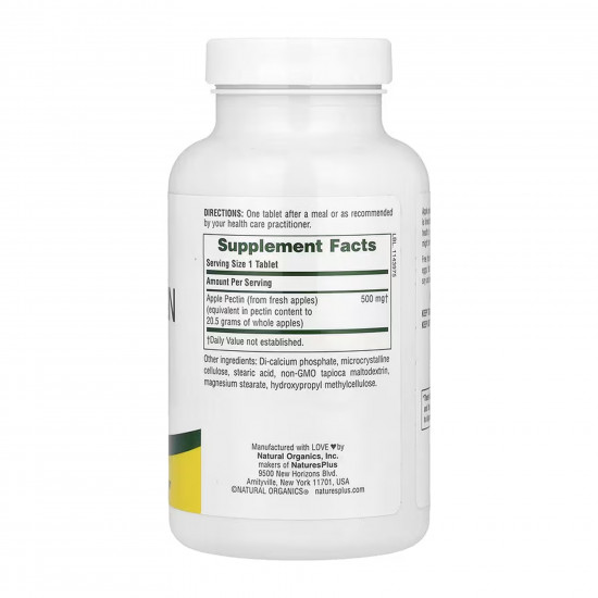 Nature's Way Apple Pectin 500 mg - 180 tabs 2023-10-6424