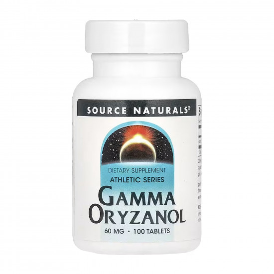 Source Naturals Gamma Oryzanol 60 mg - 100 tabs 2023-10-6480