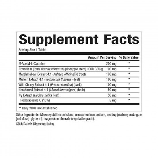 Natural Factors Lung, Bronchial & Sinus Health - 45 tabs 2023-10-3832