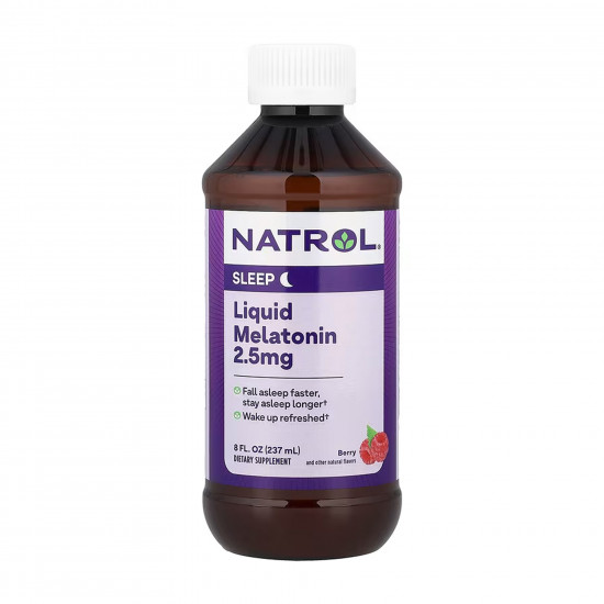 NATROL Melatonin Liquid 2.5mg - 237 ml 2023-10-6230