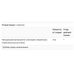 Astaxanthin 4 mg - 60 Veg Softgels