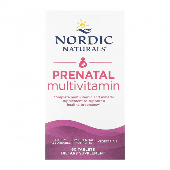 Nordic Naturals Prenatal Multivitamin - 60 tabs 2023-10-5981