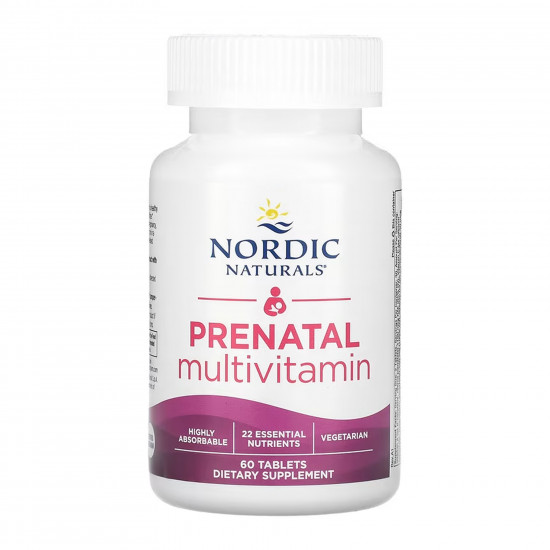 Nordic Naturals Prenatal Multivitamin - 60 tabs 2023-10-5981