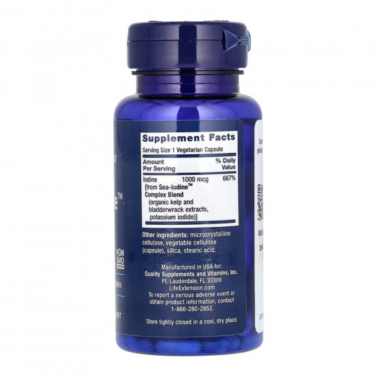 Life Extension Sea-Iodine™ 1000mcg - 60 vcaps (До 11.26) 2024-11-0446