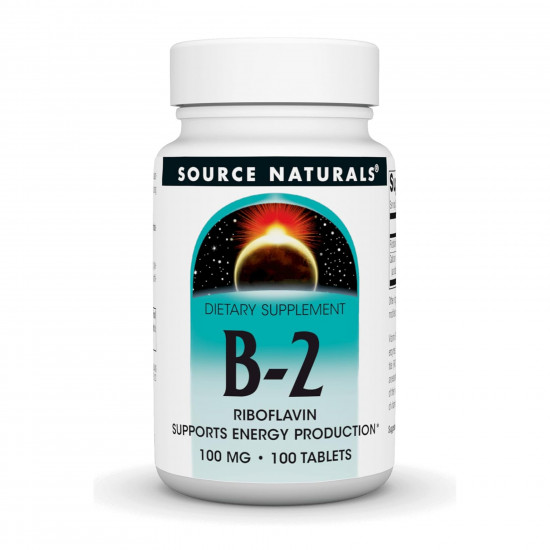 Source Naturals Vitamin B-2 100 mg - 100 tabs 2023-10-6134 Source Naturals Vitamin B-2 100 mg - 100 tabs 2023-10-6134