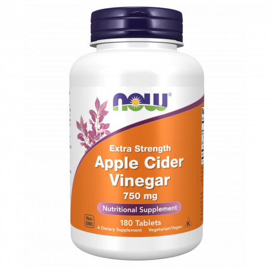 Now Foods Apple Cider Vinegar 750 mg - 180 tabs 2022-10-0646
