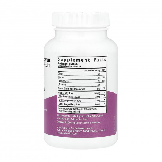 Fairhaven Health Prenatal DHA + EPA - 90 softgels 2023-10-6673