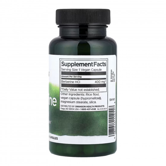 Swanson Berberine 400mg - 60 cap (Повреждена банка) 2024-11-0120