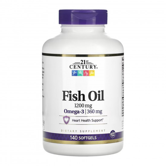 21st Century Fish Oil 1200 mg - 140 softgels 2023-10-7093