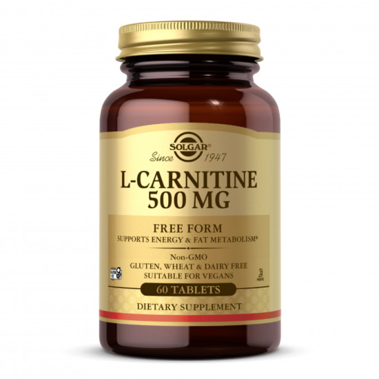 Solgar L-Carnitine 500mg - 60 tabs 2022-10-1518
