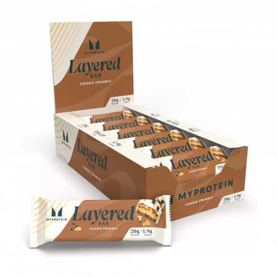 Myprotein Layered Bar - 12x60g Cookie Crumble (До 07.26) 2024-11-0061