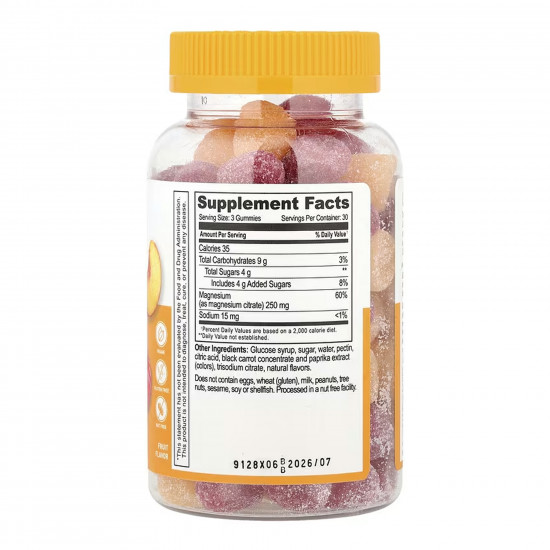 Lifeable Magnesium Citrate 250mg Adult - 90 gummies 2023-10-7281