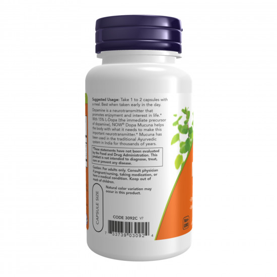 Now Foods Dopa Mucuna - 180 vcaps 2022-10-0696