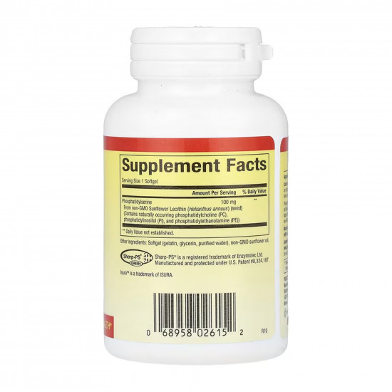 Natural Factors PS Phosphatidylserine 100 mg - 30 softgels 2024-11-0573