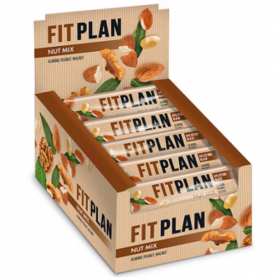 Monsters Fitness Plan Muesli Bar - 30x30g Nut Mix 100-37-1614665-20 Monsters Fitness Plan Muesli Bar - 30x30g Nut Mix 100-37-1614665-20