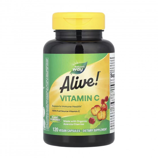 Nature's Way Alive! Vitamin C - 120 vcaps 2023-10-6384