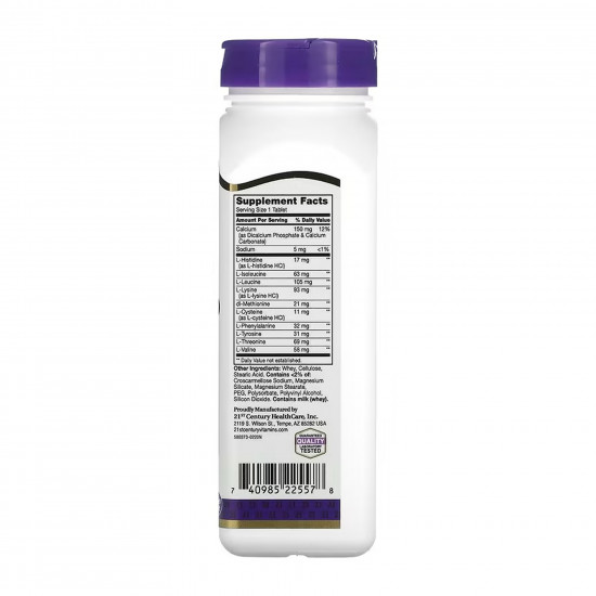 21st Century Daily Amino Acid - 120 tabs 100-88-0227193-20