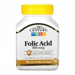 Folic Acid 800 mcg - 180 tabs