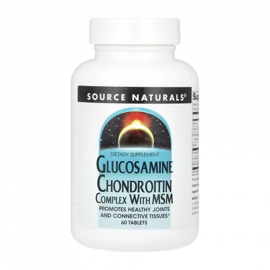 Source Naturals Glucosamine Chondroitin Complex with MSM - 60 tabs 2023-10-6144 Source Naturals Glucosamine Chondroitin Complex with MSM - 60 tabs 2023-10-6144