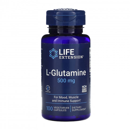 L-Glutamine 500 mg - 100 vcaps (До 08.25) L-Glutamine 500 mg - 100 vcaps (До 08.25)