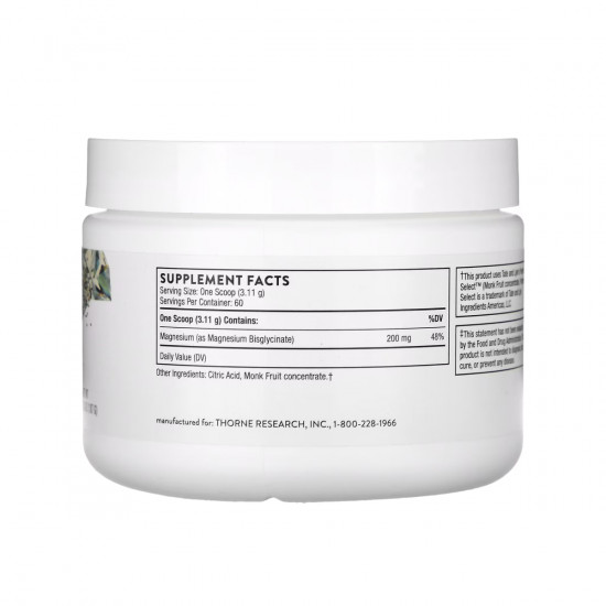 Thorne Magnesium Bisglycinate - 187g 2023-10-3651