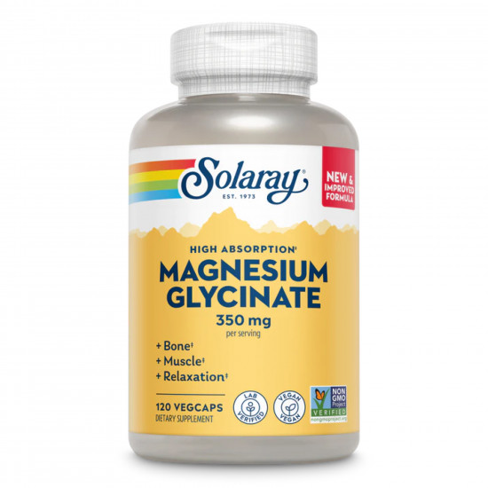 Solaray Magnesium Glycinate 350mg - 120 vcaps (Без етикетки) 2024-11-0121
