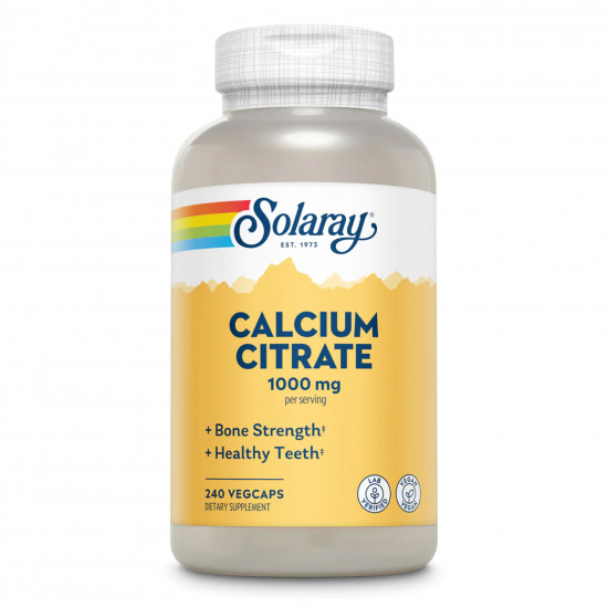 Solaray Calcium Citrate 1000mg - 240 vcaps 2022-10-2447 Solaray Calcium Citrate 1000mg - 240 vcaps 2022-10-2447