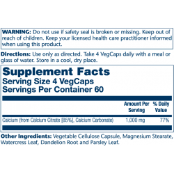 Calcium Citrate 1000mg - 240 vcaps