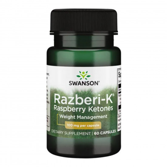 Swanson Razberi-K Raspberry Ketones 100mg - 60caps 100-30-3717091-20 Swanson Razberi-K Raspberry Ketones 100mg - 60caps 100-30-3717091-20