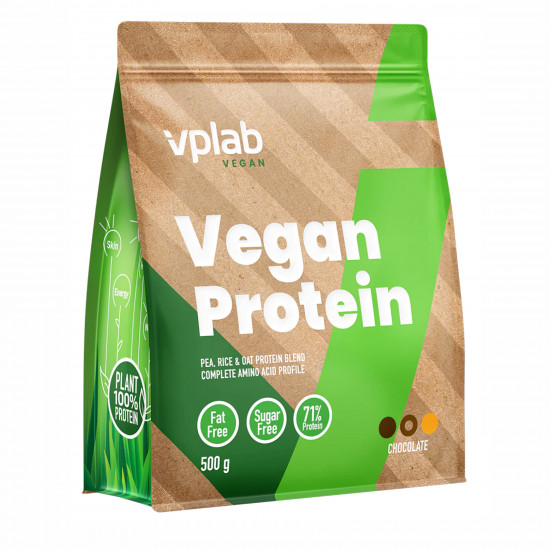 VPLab Vegan Protein - 500g Chocolate (Пошкоджена упаковка) 2024-11-0182