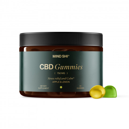 Mind Shi CBD Gummies Full Spectrum 750 mg Apple & Lemon - 30 gummies (До 04.26) 2023-10-7585