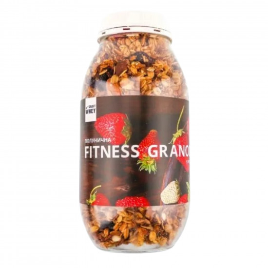 Craft Whey Fitness Granola - 450g Strawberry with Protein 2023-10-2988