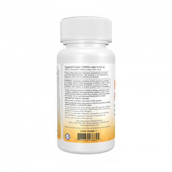 Now Foods Kid Vits™ Juicy Orange Chewable - 60 tabs 2023-10-5102