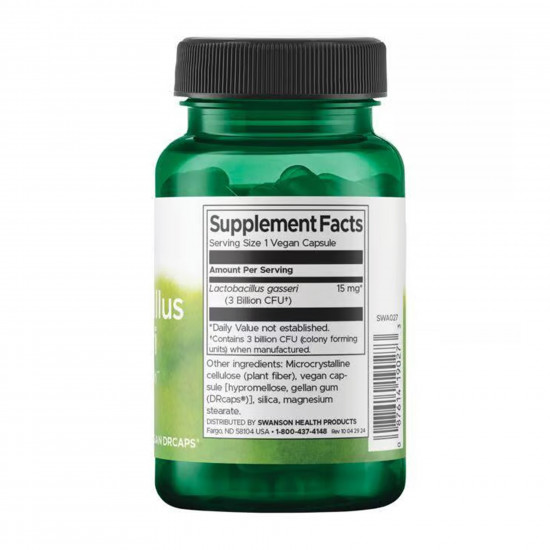 Swanson Lactobacillus Gasseri 3 Billion Cfu - 60 vcaps 2023-10-5870