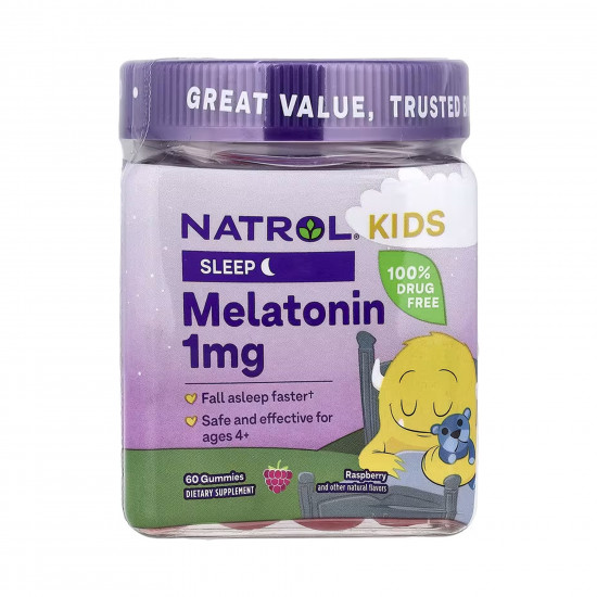 NATROL Kids Melatonin 1mg - 60 gummies 2023-10-6242 NATROL Kids Melatonin 1mg - 60 gummies 2023-10-6242
