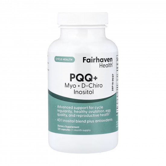 Fairhaven Health PQQ + Myo + D-Chiro Inositol Plus - 120 caps 2023-10-6675