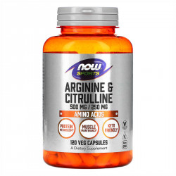 Arginine 500mg Citruline 250mg - 120 vcaps
