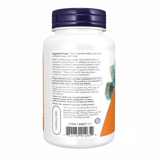 Now Foods Cal-Mag Caps - 120 caps 100-94-1550084-20