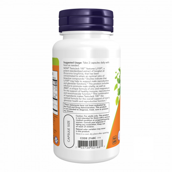 Now Foods Testo Jack 100 - 60 vcaps 2022-10-0071