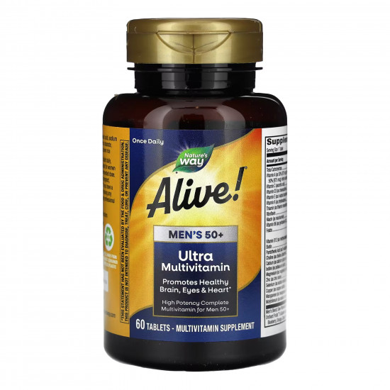 Nature's Way Once Daily Men's 50+ Ultra Multivitamin - 60 tabs (До 10.26) 2024-11-0287