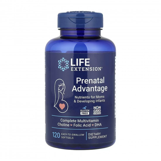 Life Extension Prenatal Advantage - 120 easy-to-swallow softgels 2023-10-4698 Life Extension Prenatal Advantage - 120 easy-to-swallow softgels 2023-10-4698