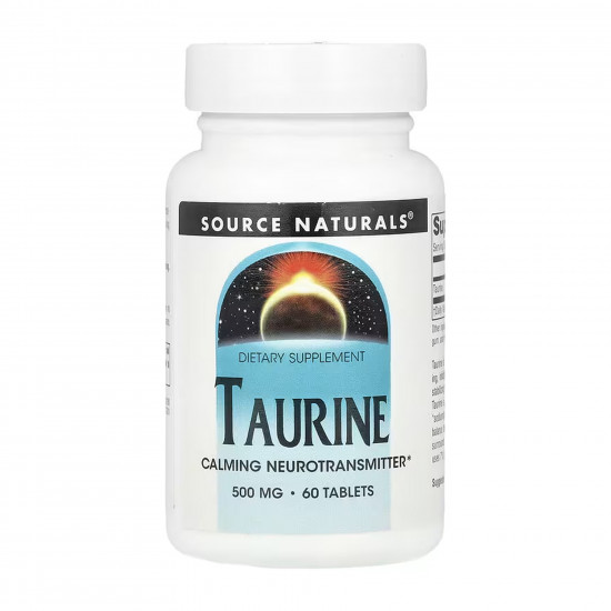 Source Naturals Taurine 500 mg - 60 tabs 2023-10-6145