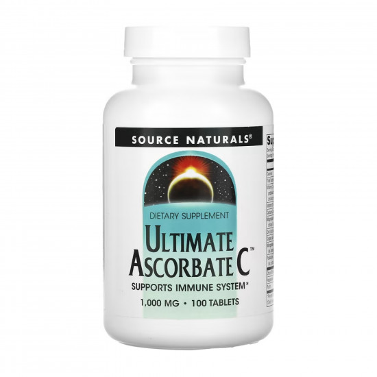 Ultimate Ascorbate C™ 1000mg - 100 tabs (Повреждена банка) Ultimate Ascorbate C™ 1000mg - 100 tabs (Повреждена банка)