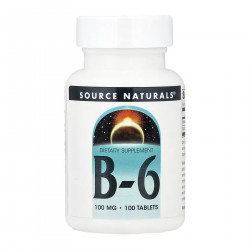 Vitamin B-6 100 mg - 100 tabs (Пошкоджена етикетка)