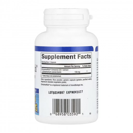 Natural Factors WellBetX CinnamonRich 150mg - 60 caps 2023-10-7616