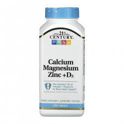 Calcium Magnesium Zinc +D3 - 250 tabs