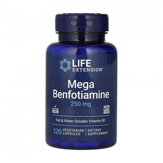 Life Extension Mega Benfotiamine 250 mg - 120 vcaps 2023-10-3213 Life Extension Mega Benfotiamine 250 mg - 120 vcaps 2023-10-3213