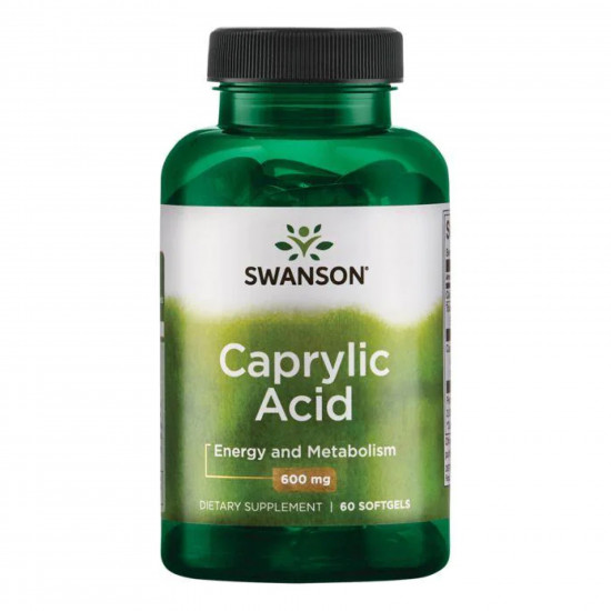 Swanson Caprylic Acid 600mg - 60 soft 100-99-5764816-20 Swanson Caprylic Acid 600mg - 60 soft 100-99-5764816-20